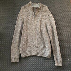 OVERLAND QUARTER ZIP 100% COTTON SWEATER CASUAL BUSINESS CASUAL SIZE XL